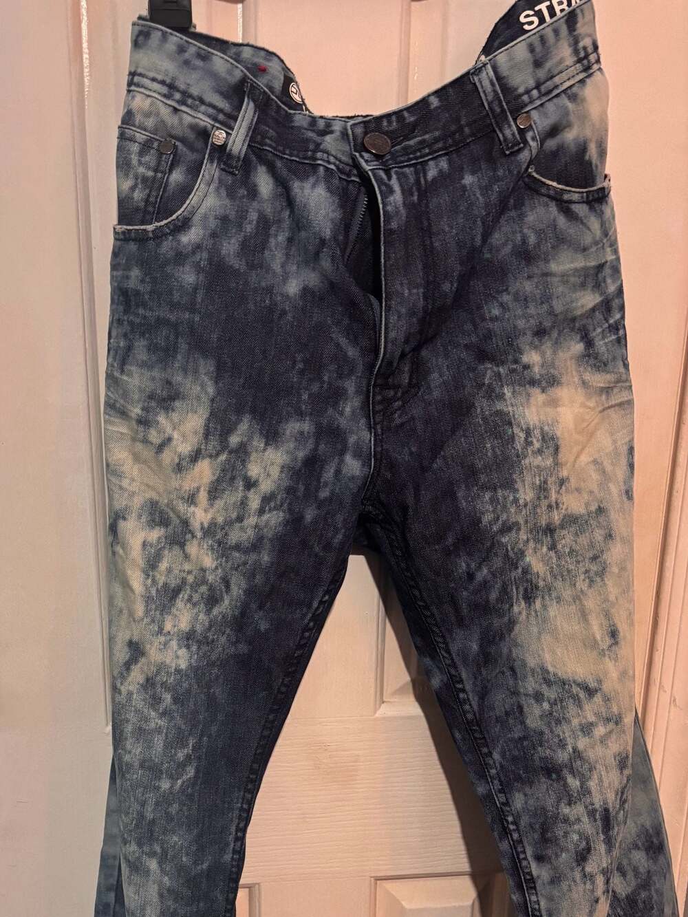 Jordan Craig Acid Wash Straight Leg Denim Jeans Men’s 36x32